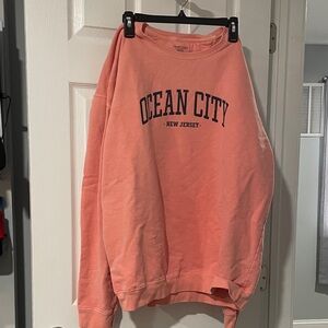 Ocean City New Jersey Men's Sweater - Coral